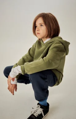 American Vintage Kid'S Hoodie Izubird Khaki Vintage Flash Sale
