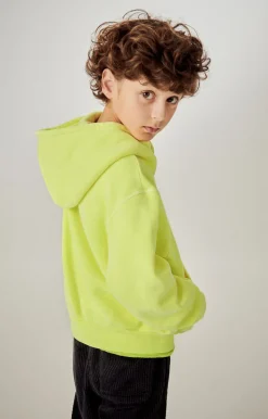 American Vintage Kid'S Hoodie Izubird Neon Yellow Clearance