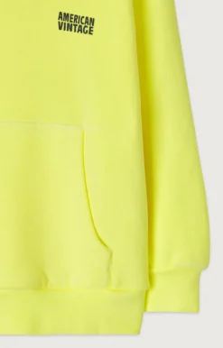 American Vintage Kid'S Hoodie Izubird Neon Yellow Clearance