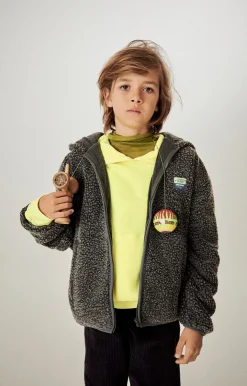 American Vintage Kid'S Jacket Hoktown Charcoal Melange Store