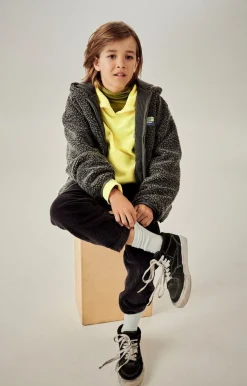 American Vintage Kid'S Jacket Hoktown Charcoal Melange Store