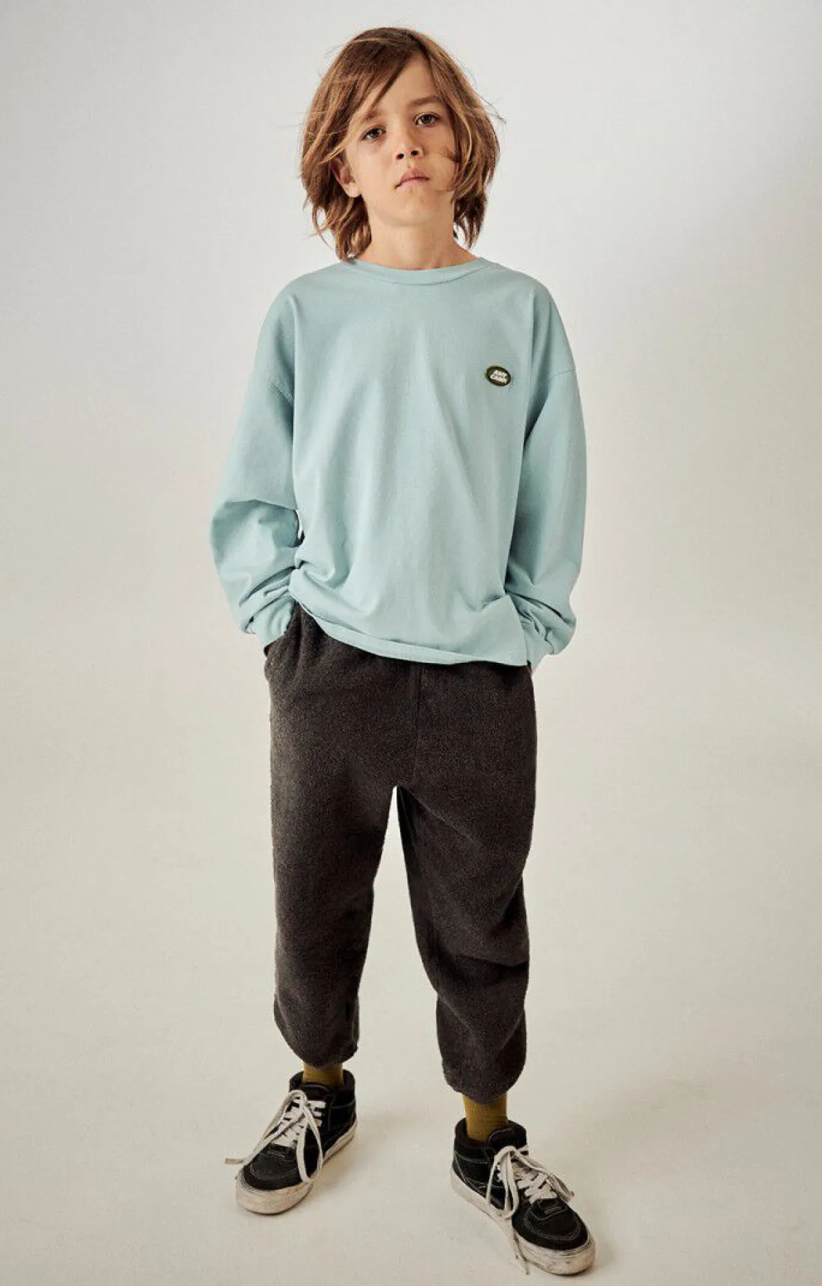 American Vintage Kid'S Joggers Bobypark Charcoal Melange Discount
