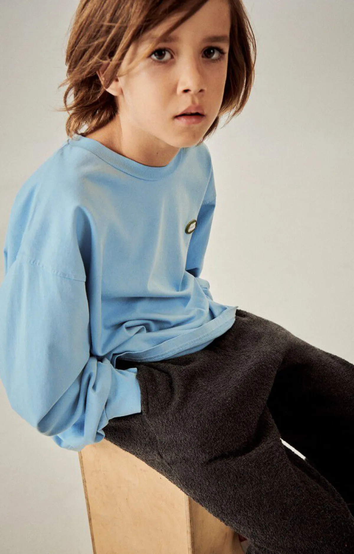 American Vintage Kid'S Joggers Bobypark Charcoal Melange Discount