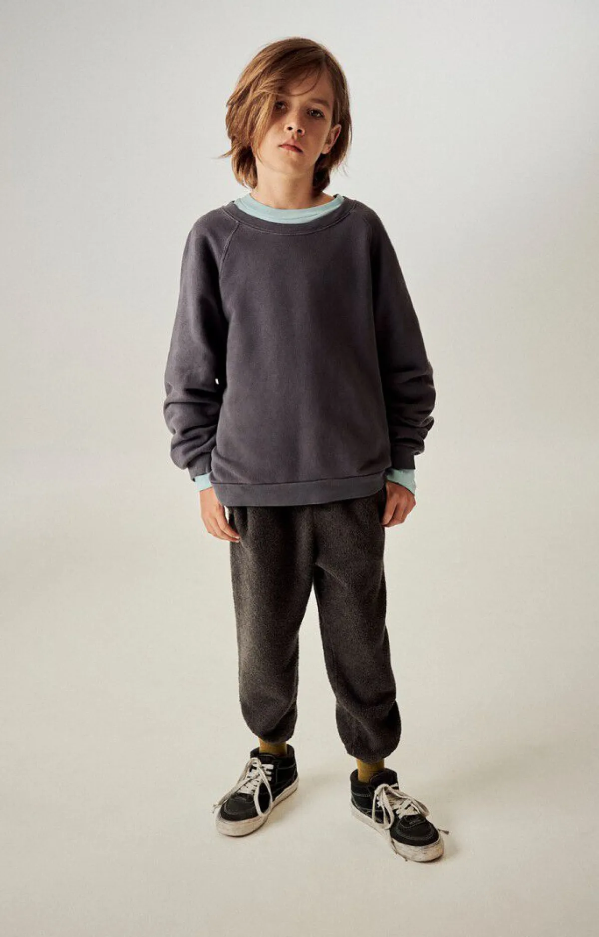 American Vintage Kid'S Joggers Bobypark Charcoal Melange Discount