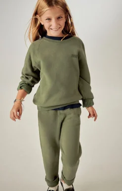 American Vintage Kid'S Joggers Izubird Khaki Vintage Best