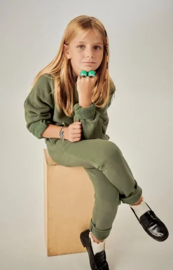 American Vintage Kid'S Joggers Izubird Khaki Vintage Best