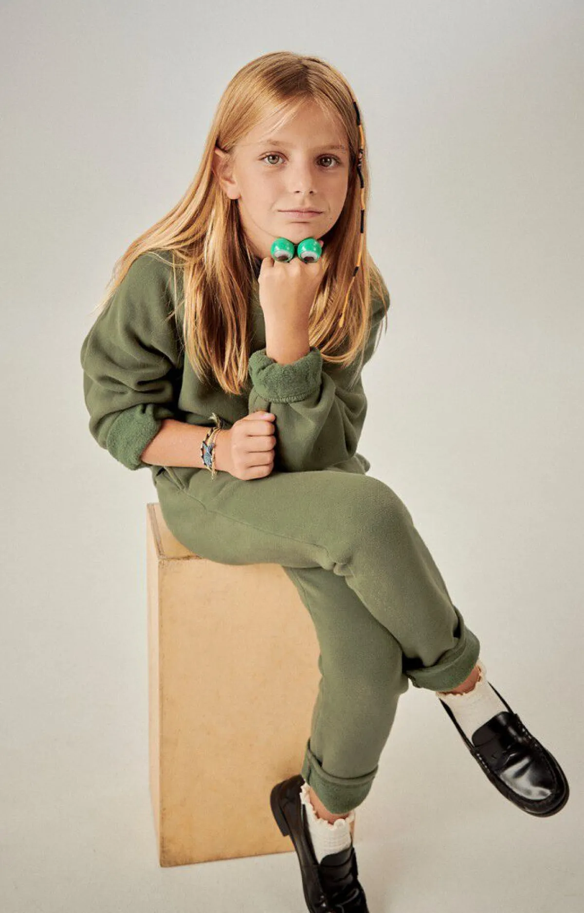 American Vintage Kid'S Joggers Izubird Khaki Vintage Best