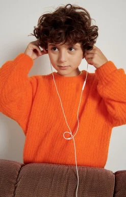 American Vintage Kid'S Jumper East Fluorescent Orange Discount