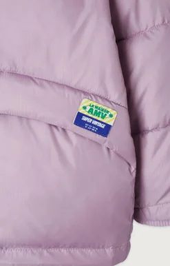American Vintage Kid'S Padded Jacket Zidibay Mauve Clearance