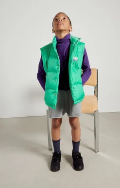 American Vintage Kid'S Padded Jacket Zidibay Emerald Hot