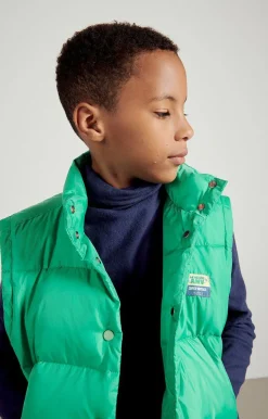 American Vintage Kid'S Padded Jacket Zidibay Emerald Hot