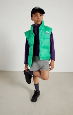 American Vintage Kid'S Padded Jacket Zidibay Emerald Hot