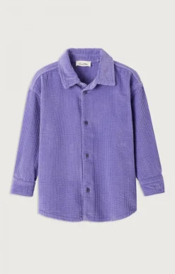 American Vintage Kid'S Shirt Padow Purple Vintage Flash Sale