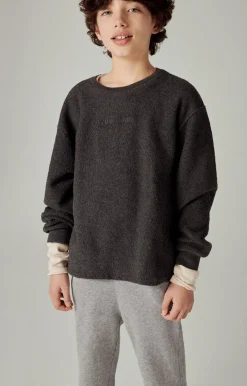 American Vintage Kid'S Sweatshirt Bobypark Charcoal Melange Outlet