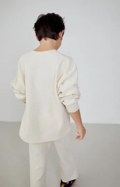 American Vintage Kid'S Sweatshirt Bobypark Ecru Flash Sale