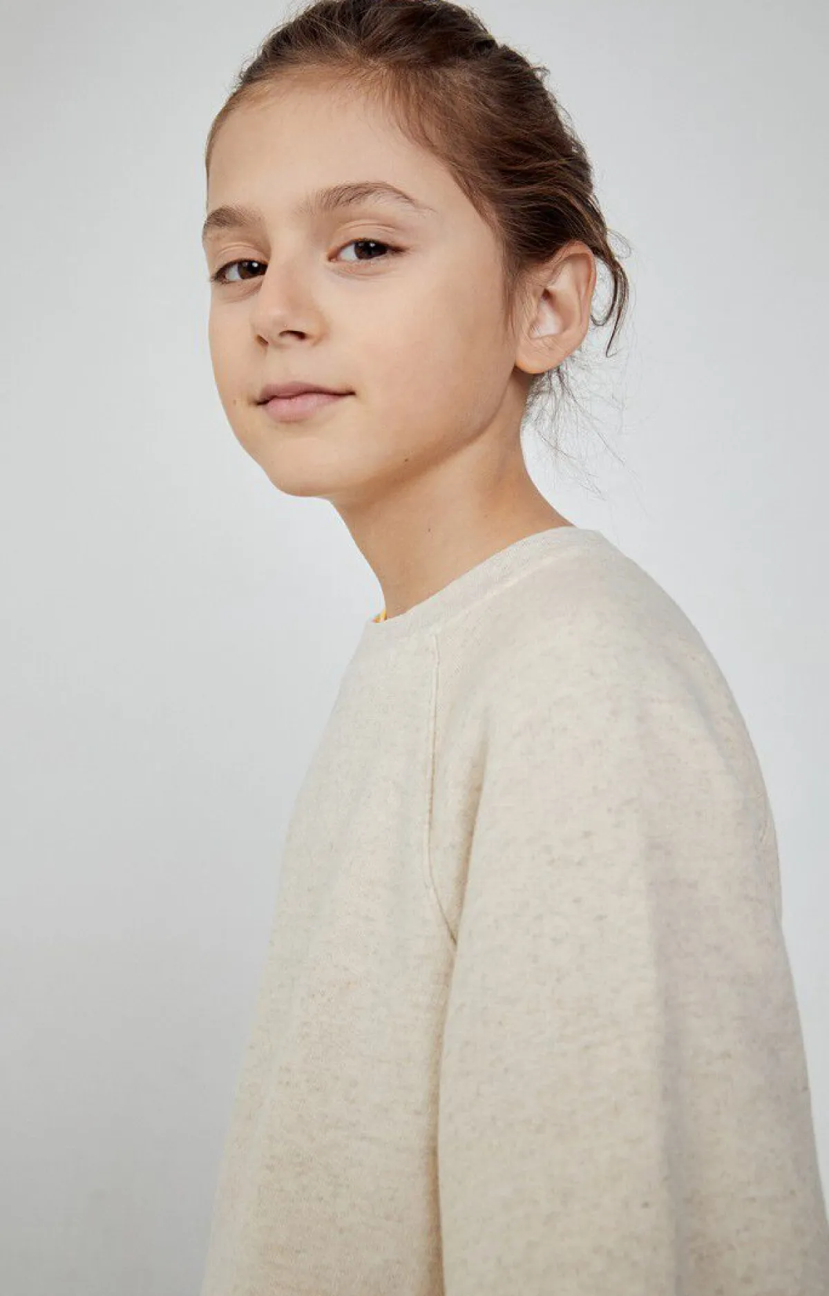 American Vintage Kid'S Sweatshirt Itonay Ecru Melange Fashion