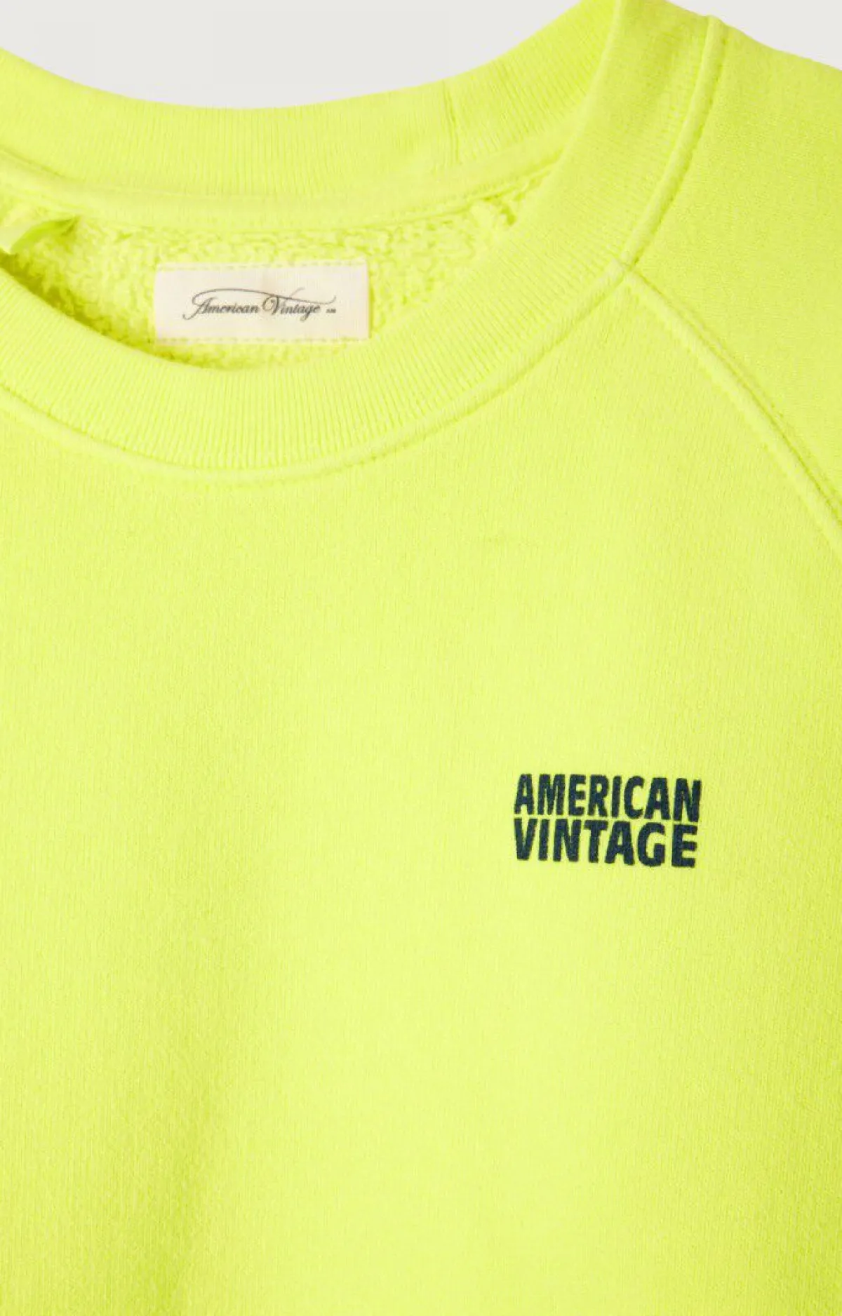 American Vintage Kid'S Sweatshirt Izubird Neon Yellow Shop