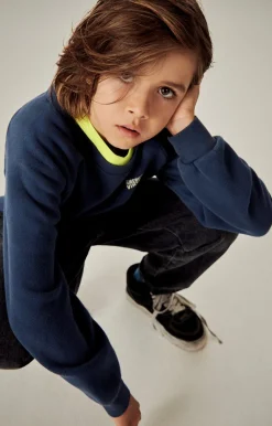 American Vintage Kid'S Sweatshirt Izubird Navy Vintage New