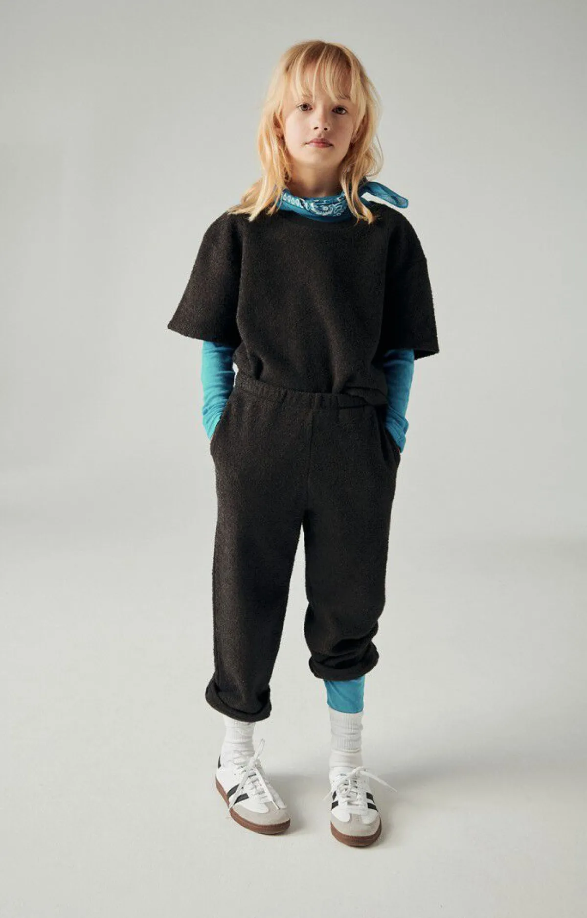 American Vintage Kid'S T-Shirt Bobypark Charcoal Melange Outlet