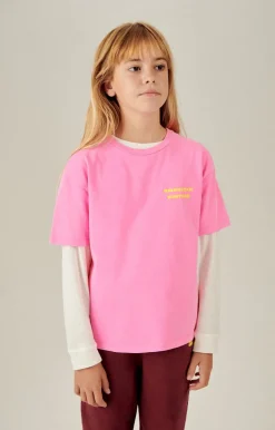American Vintage Kid'S T-Shirt Fizvalley Fluo Pink Store