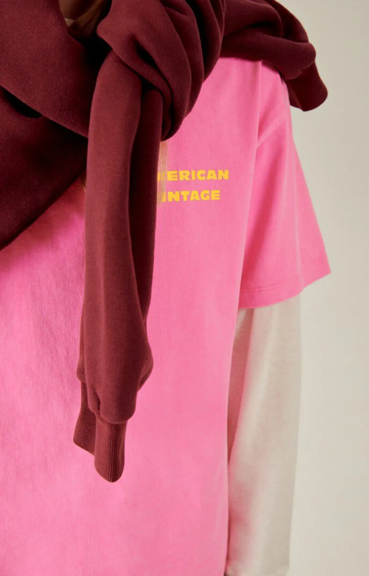 American Vintage Kid'S T-Shirt Fizvalley Fluo Pink Store
