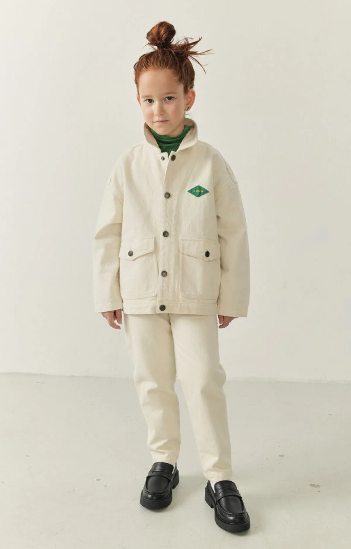 American Vintage Kid'S Worker Jeans Spywood Ecru Fashion