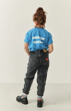 American Vintage Kid'S Worker Jeans Yopday Black Hot