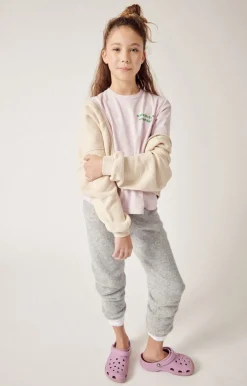 American Vintage Kid'S Zipped Hoodie Itonay Ecru Melange Store