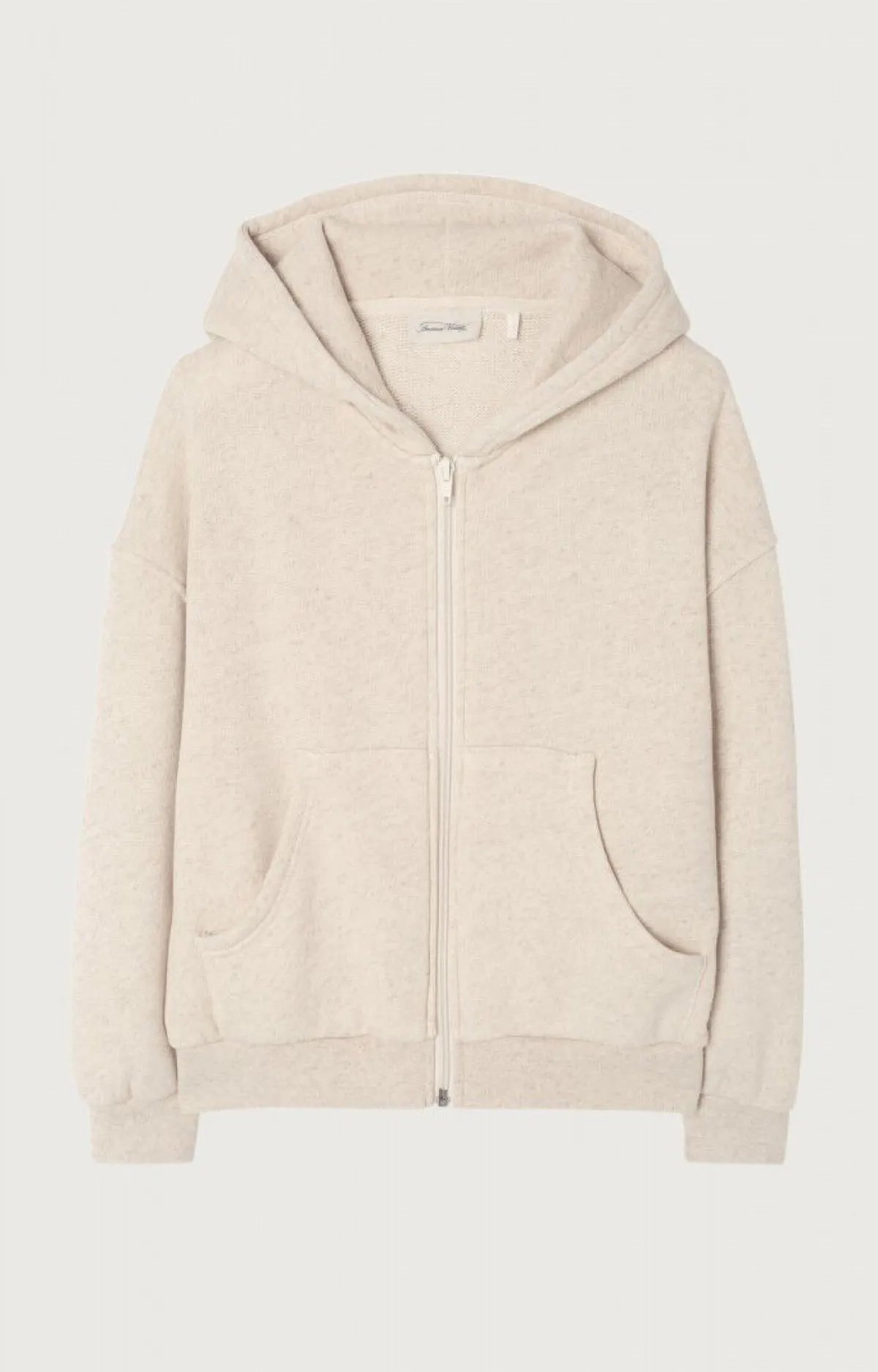 American Vintage Kid'S Zipped Hoodie Itonay Ecru Melange Store