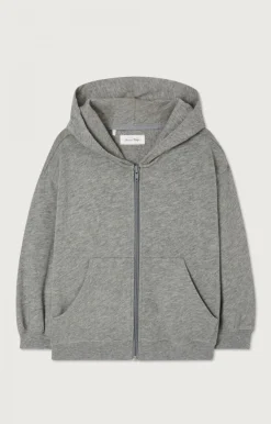American Vintage Kid'S Zipped Hoodie Sonoma Heather Grey Outlet