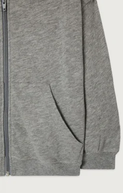 American Vintage Kid'S Zipped Hoodie Sonoma Heather Grey Outlet