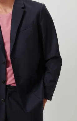 American Vintage Men'S Blazer Tabinsville Navy Melange Outlet