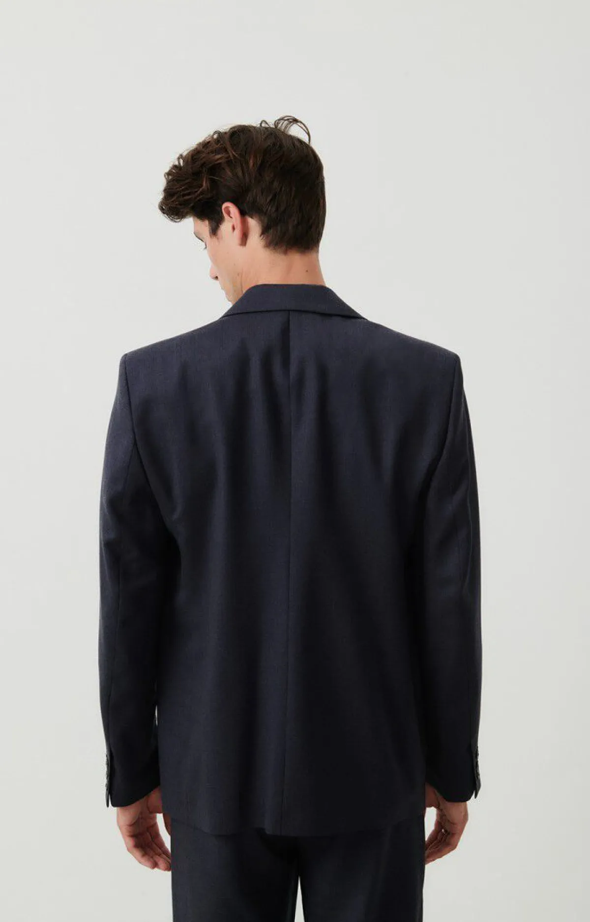 American Vintage Men'S Blazer Tabinsville Navy Melange Clearance