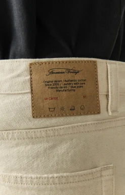American Vintage Men'S Carrot Jeans Snopdog Ecru Clearance