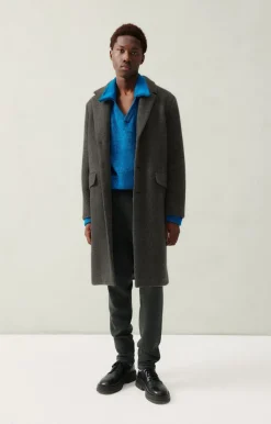 American Vintage Men'S Coat Bazybay Charcoal Melange Clearance