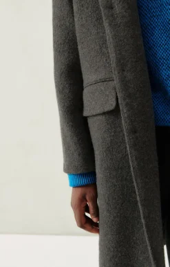 American Vintage Men'S Coat Bazybay Charcoal Melange Clearance