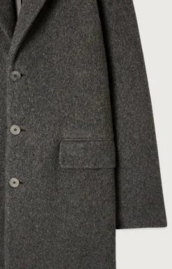 American Vintage Men'S Coat Bazybay Charcoal Melange Clearance