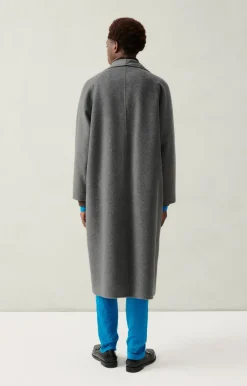 American Vintage Men'S Coat Dadoulove Charcoal Melange Best Sale