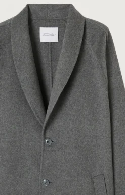 American Vintage Men'S Coat Dadoulove Charcoal Melange Best Sale