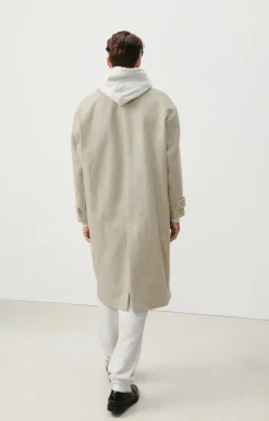 American Vintage Men'S Coat Karabay Beige Melange Cheap