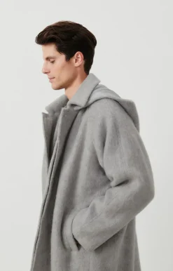 American Vintage Men'S Coat Roly Cloud Melange Discount