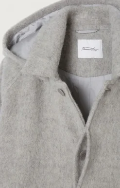 American Vintage Men'S Coat Roly Cloud Melange Discount