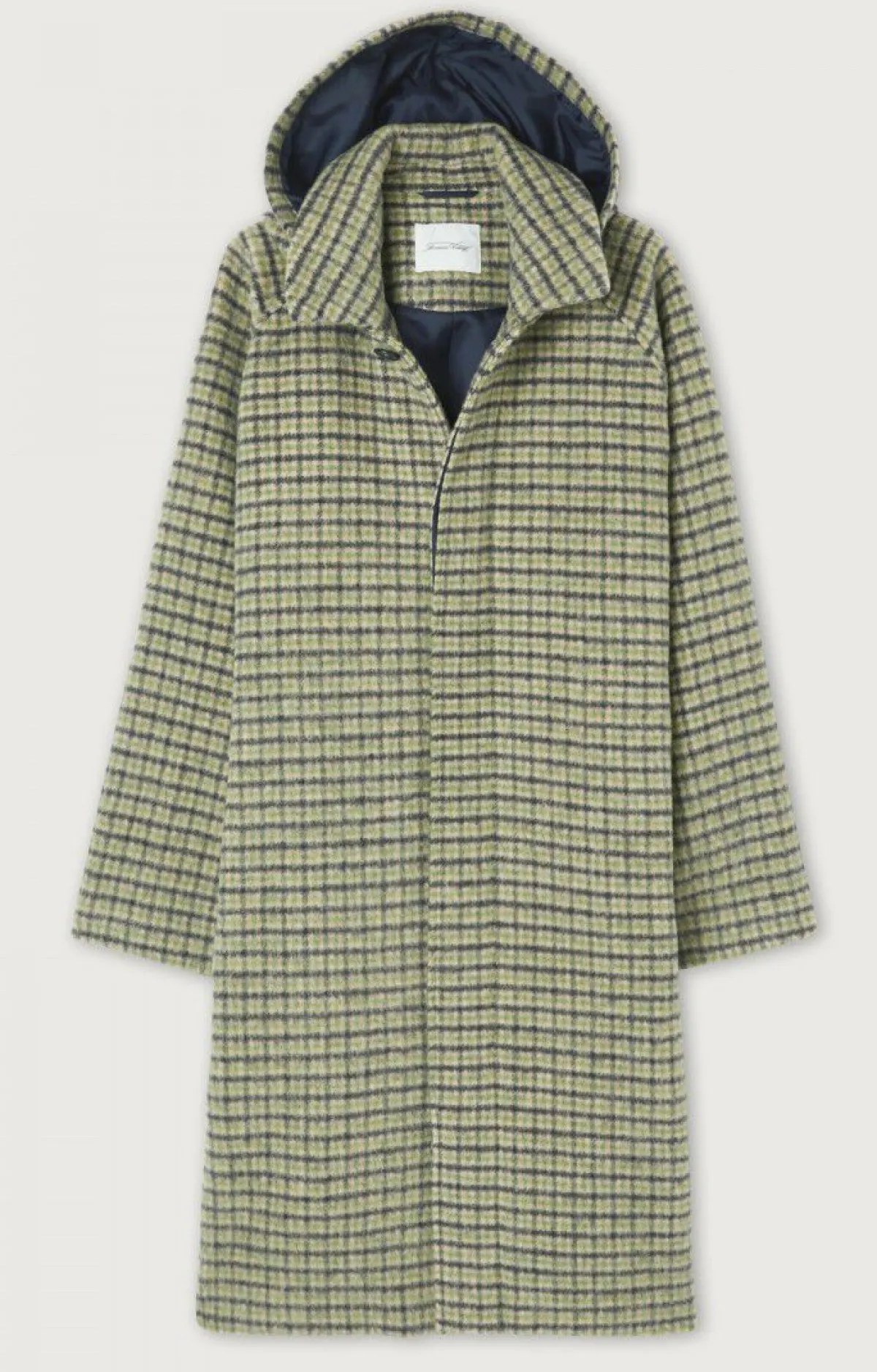 American Vintage Men'S Coat Wabistreet Conifer Checks Flash Sale