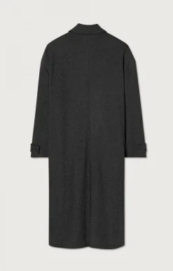 American Vintage Men'S Coat Weftown Charcoal Melange Best Sale
