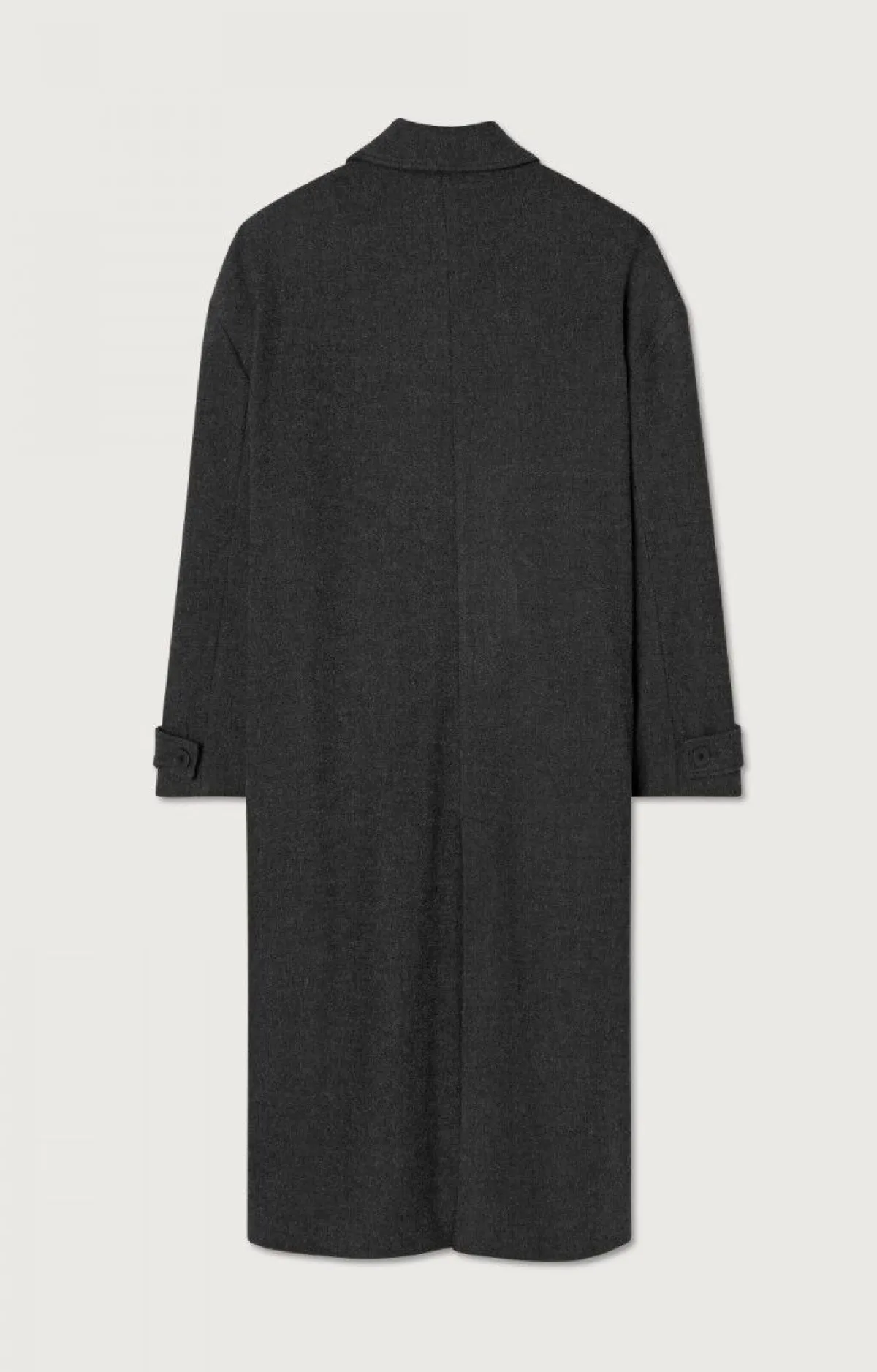 American Vintage Men'S Coat Weftown Charcoal Melange Best Sale