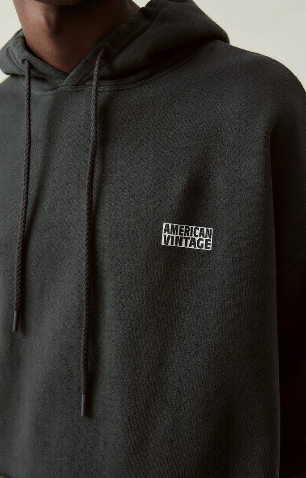 American Vintage Men'S Hoodie Izubird Carbon Vintage Best