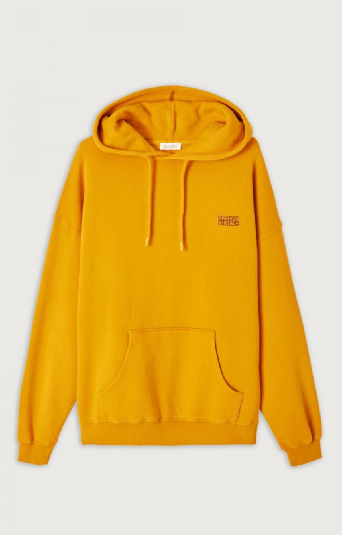 American Vintage Men'S Hoodie Izubird Vintage Mustard Hot