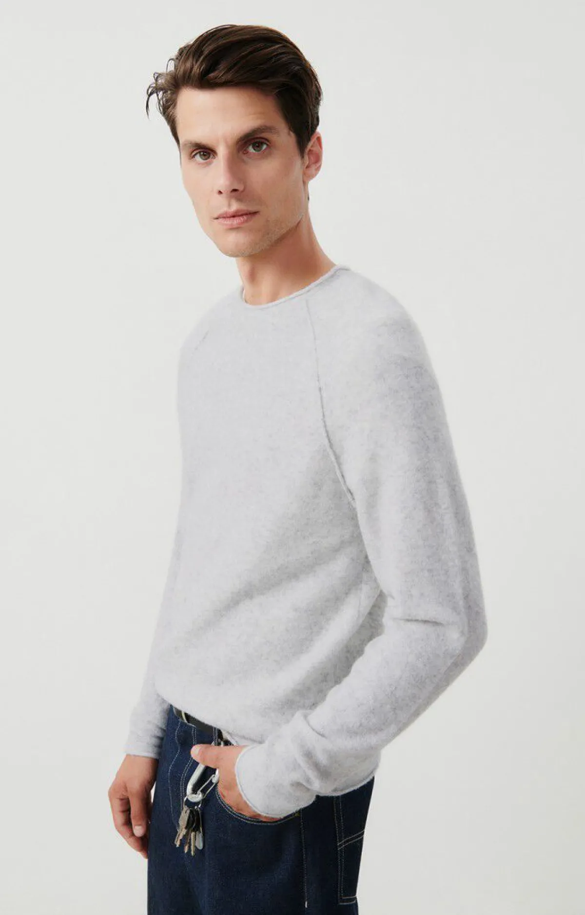 American Vintage Men'S Jumper Damsville Heather Grey Sale