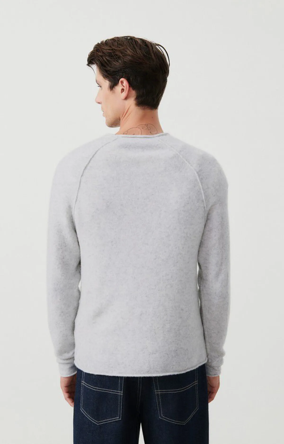 American Vintage Men'S Jumper Damsville Heather Grey Sale