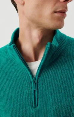 American Vintage Men'S Jumper Damsville Chlorophyll Melange Hot